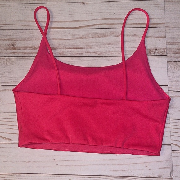 ALICE & OLIVIA Top Hot Pink Cropped Sz XS - Picture 2 of 8